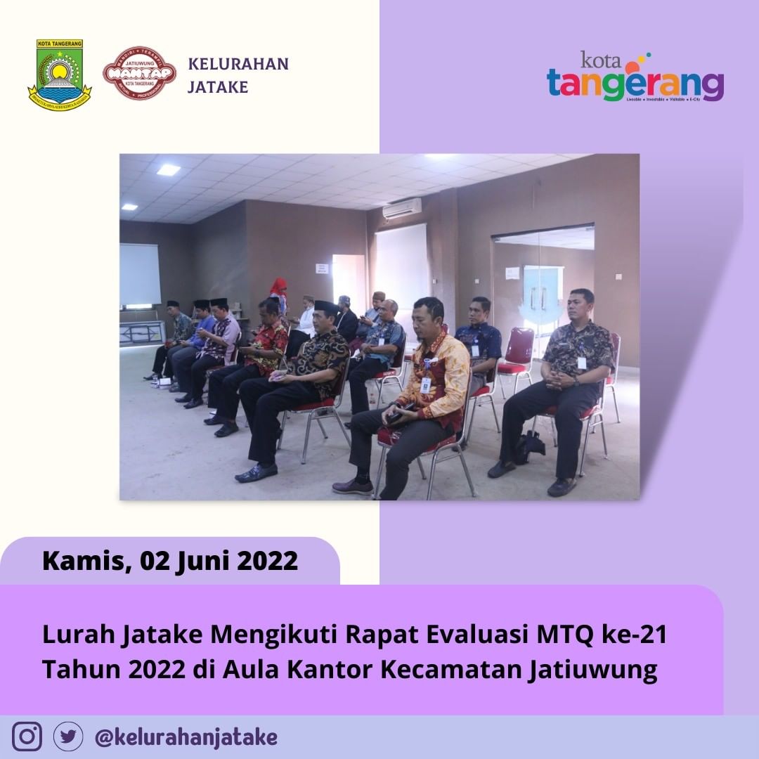 menghadiri Rapat Evaluasi Pelaksanaan MTQ ke-21 tahun 2022