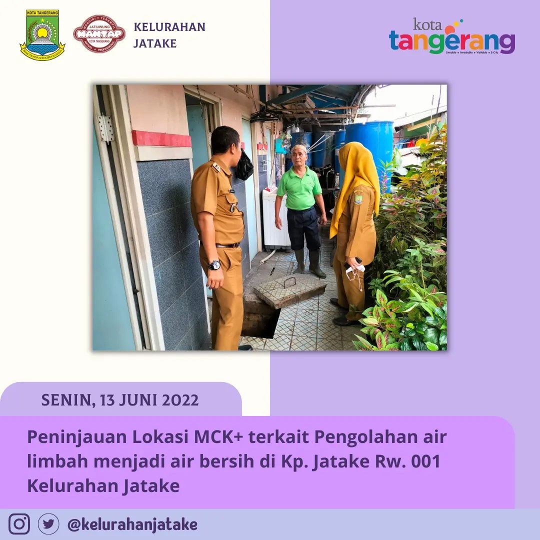 Peninjauan Lokasi MCK+ Pengolahan Air Limbah menjadi Air Bersih