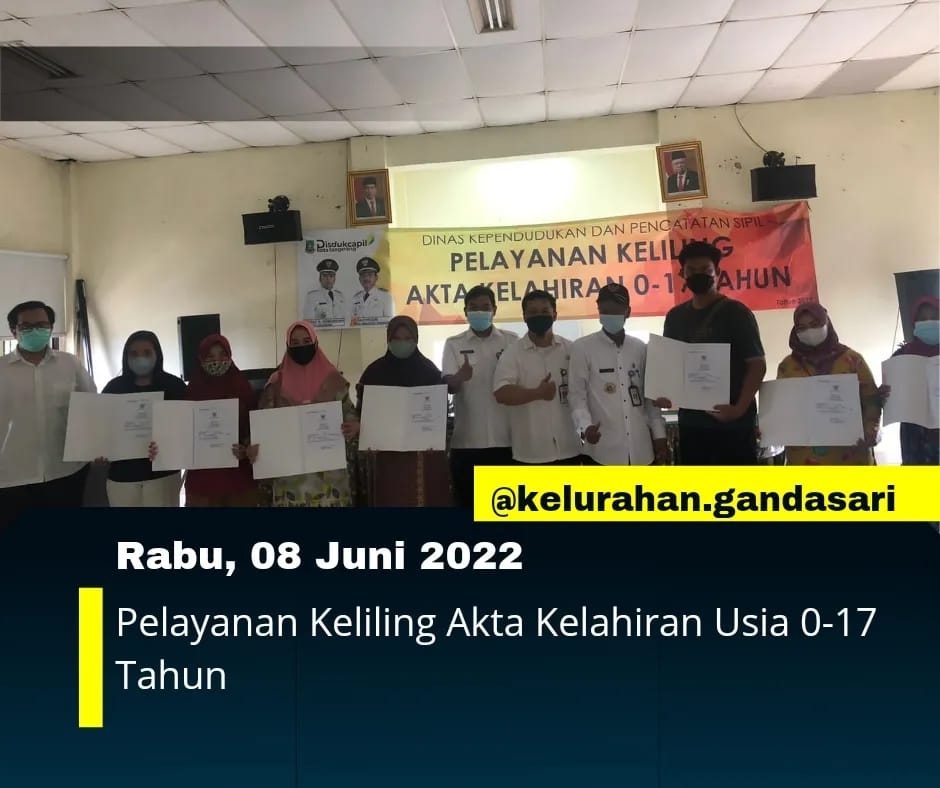 Kegiatan Pelayanan Keliling Pembuatan Akta Kelahiran untuk usia 0-17 Tahun 