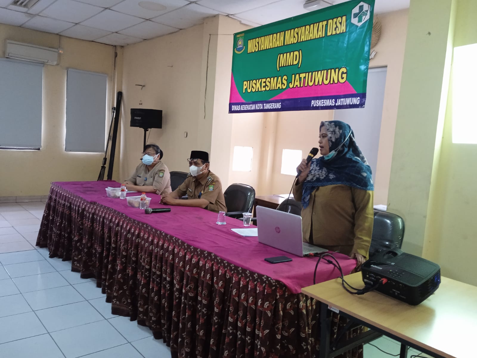 Sosialisasi Musyawarah Masyarakat Desa (MMD) Puskesmas Jatiuwung di Kelurahan Keroncong