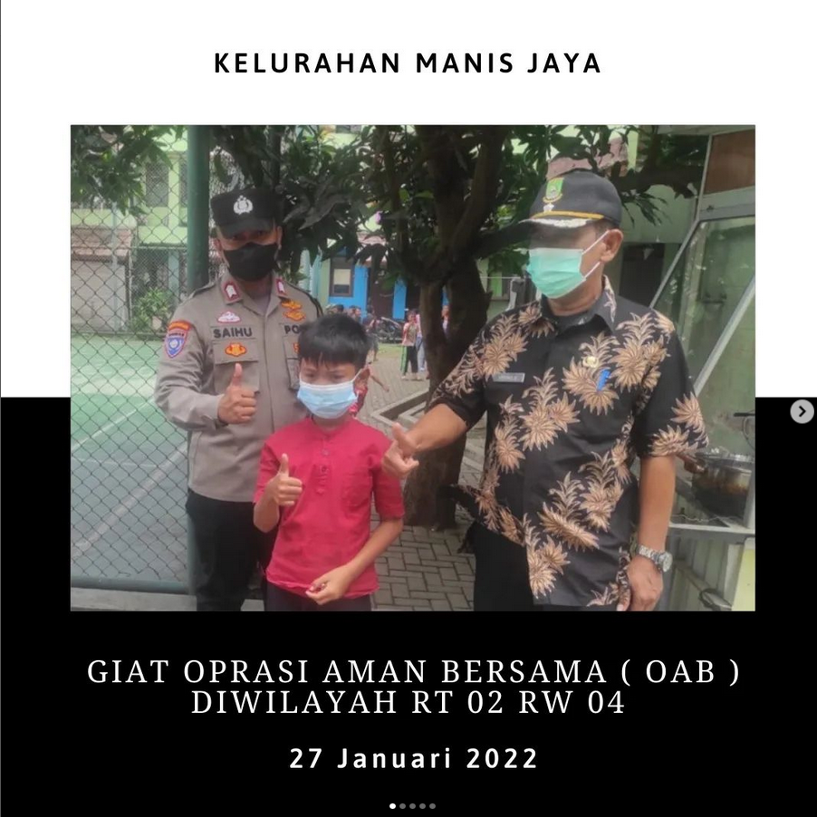 Melakukan giat Operasi Aman Bersama ( OAB )