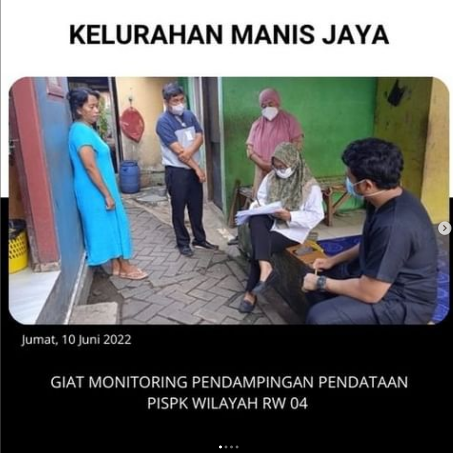 Pendampingan pendataan PIS-PK ( Program Indonesia Sehat dengan Pendekatan Keluarga ) 