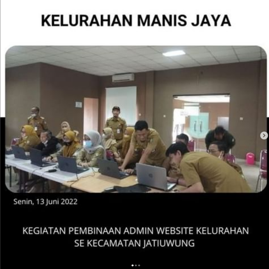  Sosialisasi Pembinaan Admin Website 