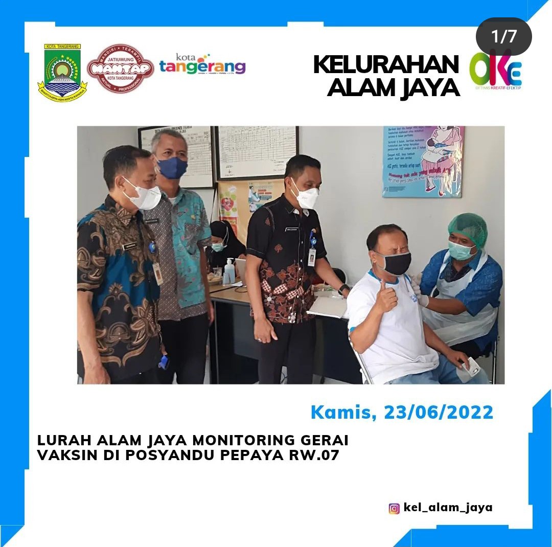 Giat Vaksin Kelurahan Alam Jaya