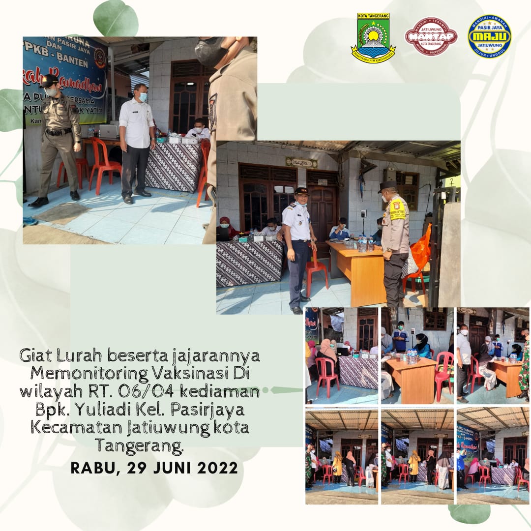 Kegiatan Vaksinasi Kelurahan Pasir Jaya