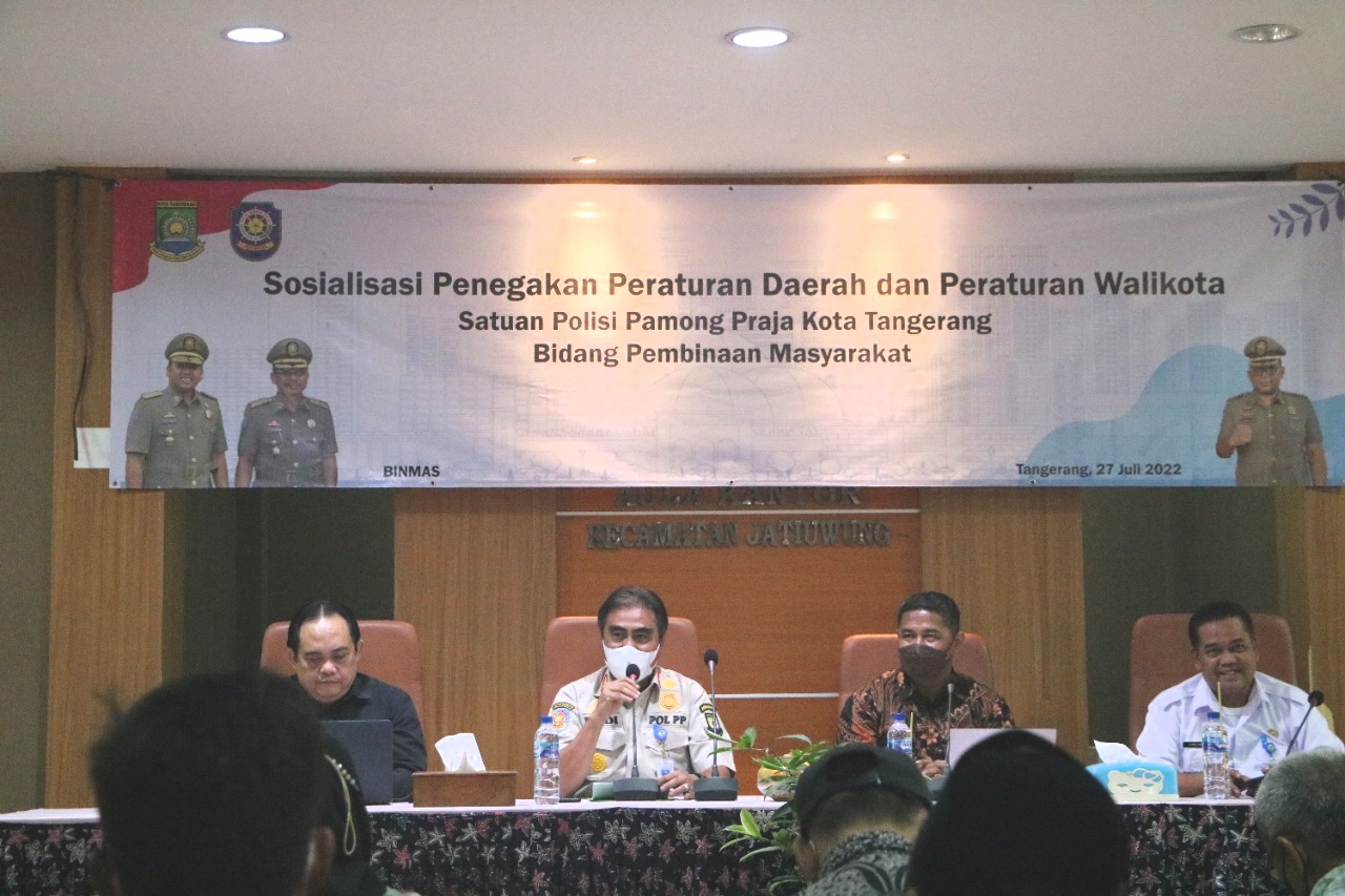 Sosialisasi Penegakan Peraturan Daerah dan Peraturan Walikota dari Satpol PP Kota Tangerang