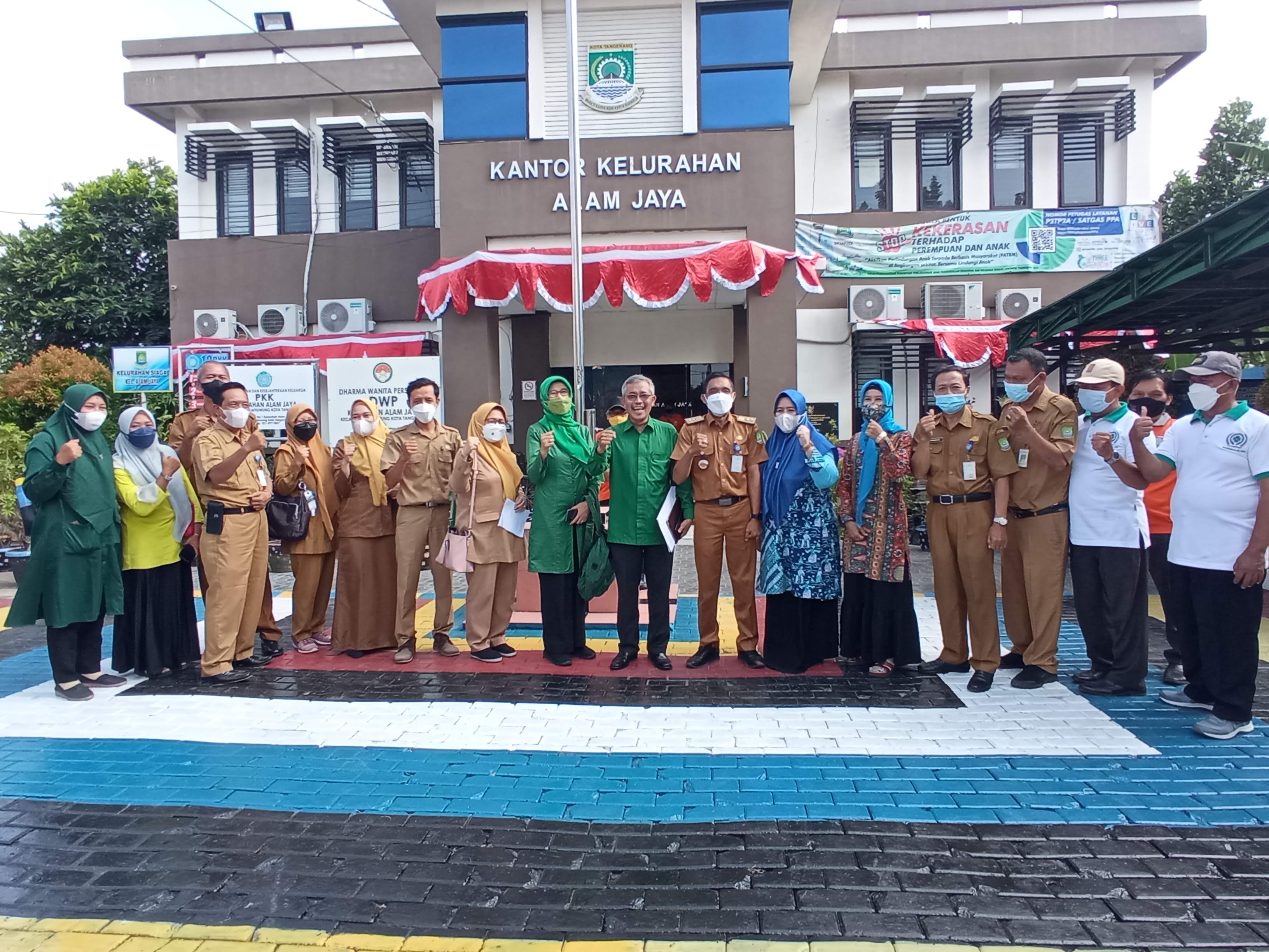 Kunjungan TIM Verifikasi FKTS Kota tangerang di Kelurahan Alam Jaya