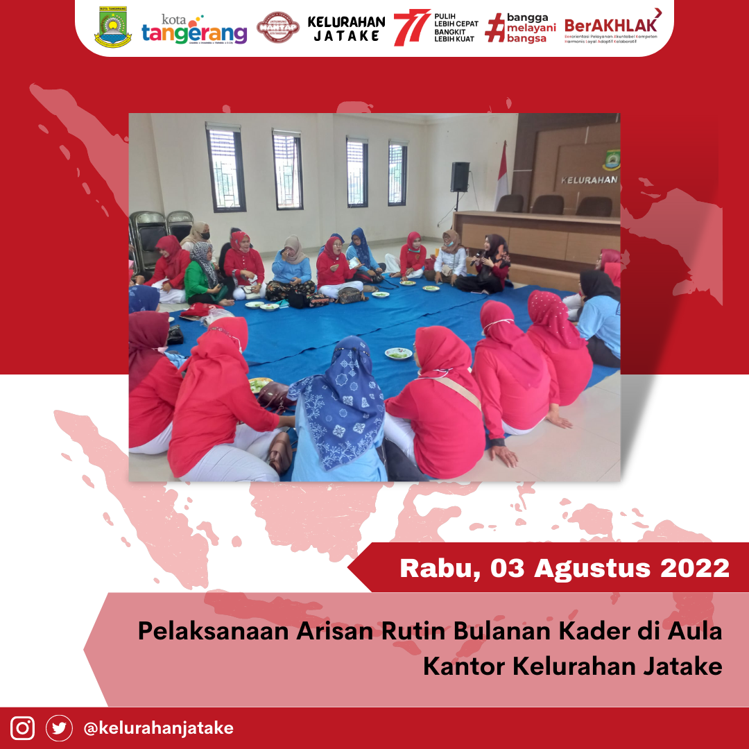 Kegiatan arisan rutin bulanan kader