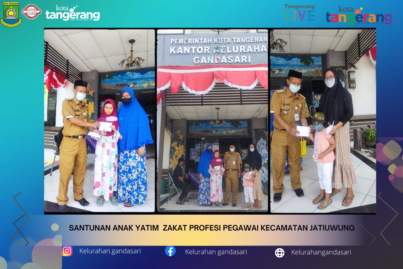 Santunan Anak Yatim Zakat Profesi Pegawai Kecamatan Jatiuwung