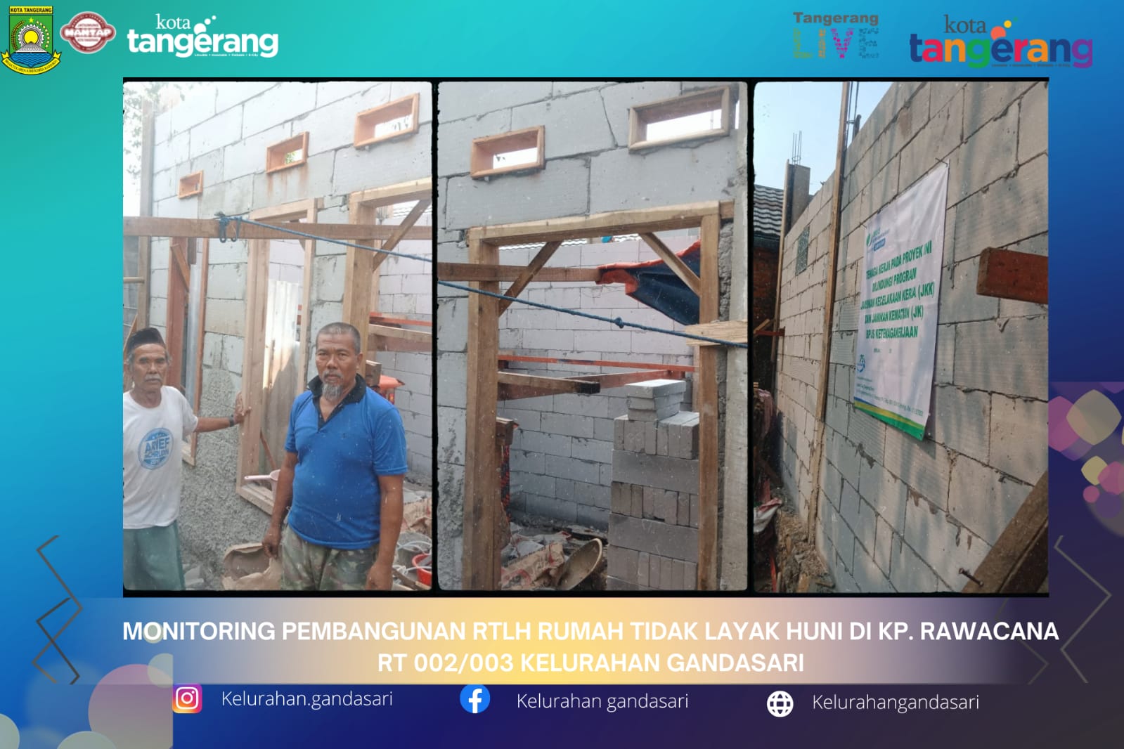 Monitoring Pekerjaan Pembangunan Rumah Tidak Layak Huni ( RTLH)