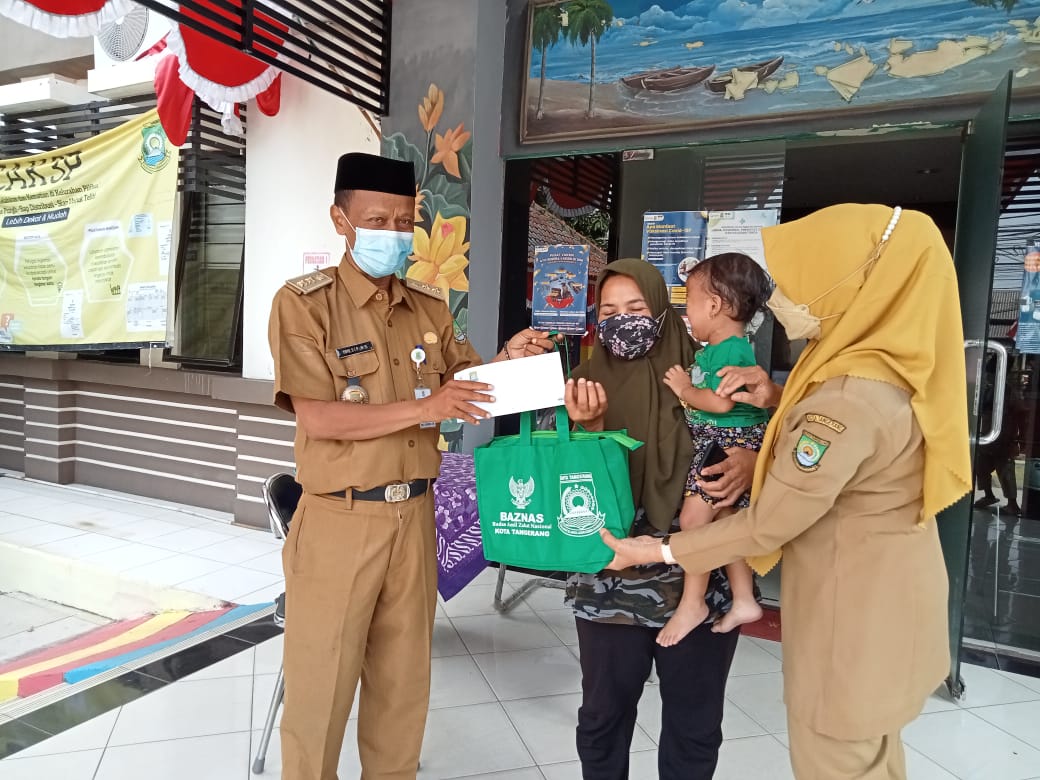 Penyaluran Santunan Untuk Anak Yatim dari Baznas Kota Tangerang