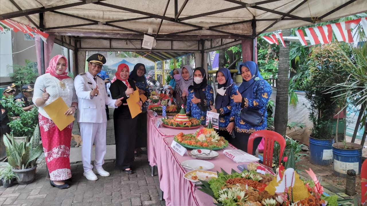 Penilaian Lomba Tumpeng Tingkat Kecamatan Jatiuwung