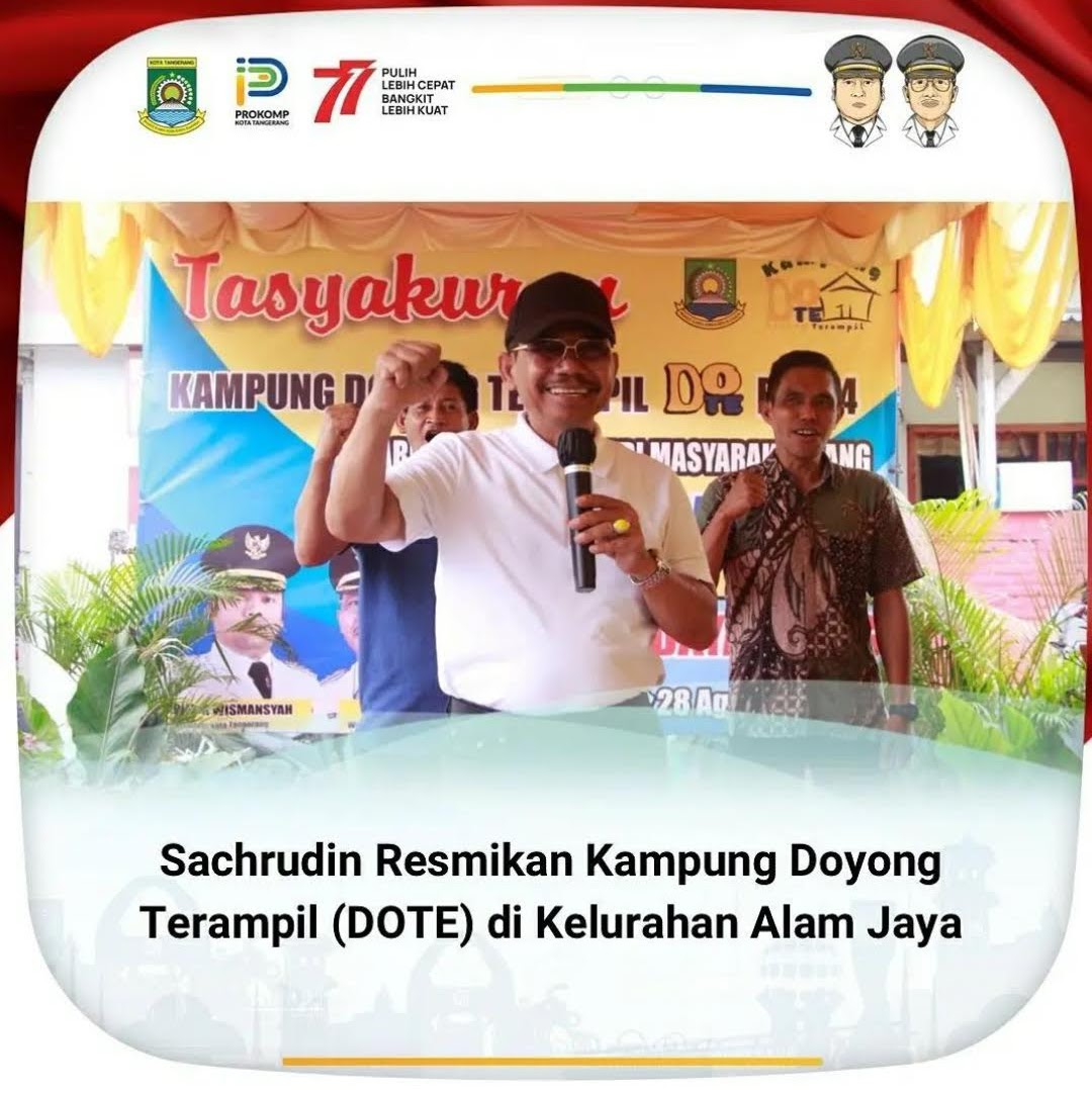 Peresmian dan Tasyakuran Kampung Doyong Terampil (Dote)