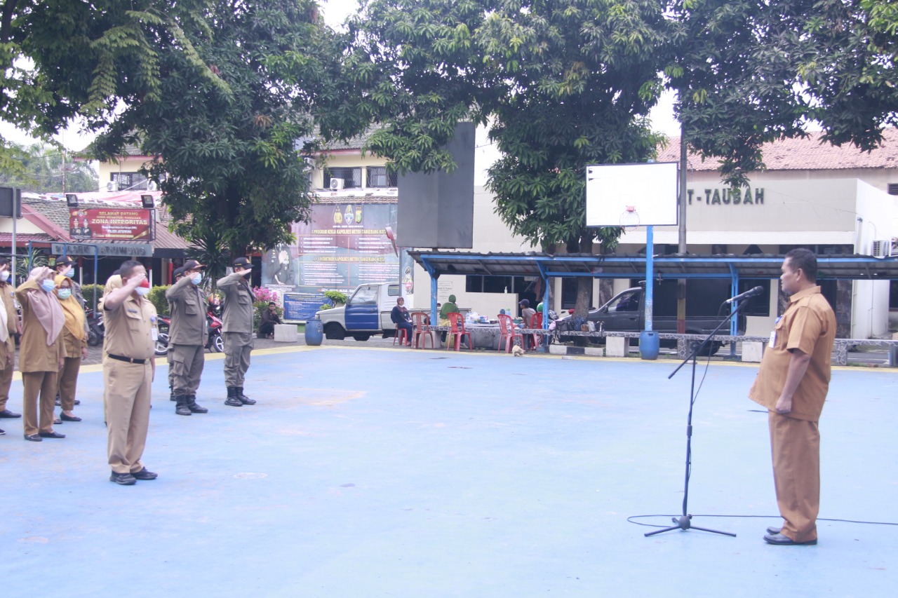 Giat Apel Senin Pagi Pegawai Kecamatan Jatiuwung