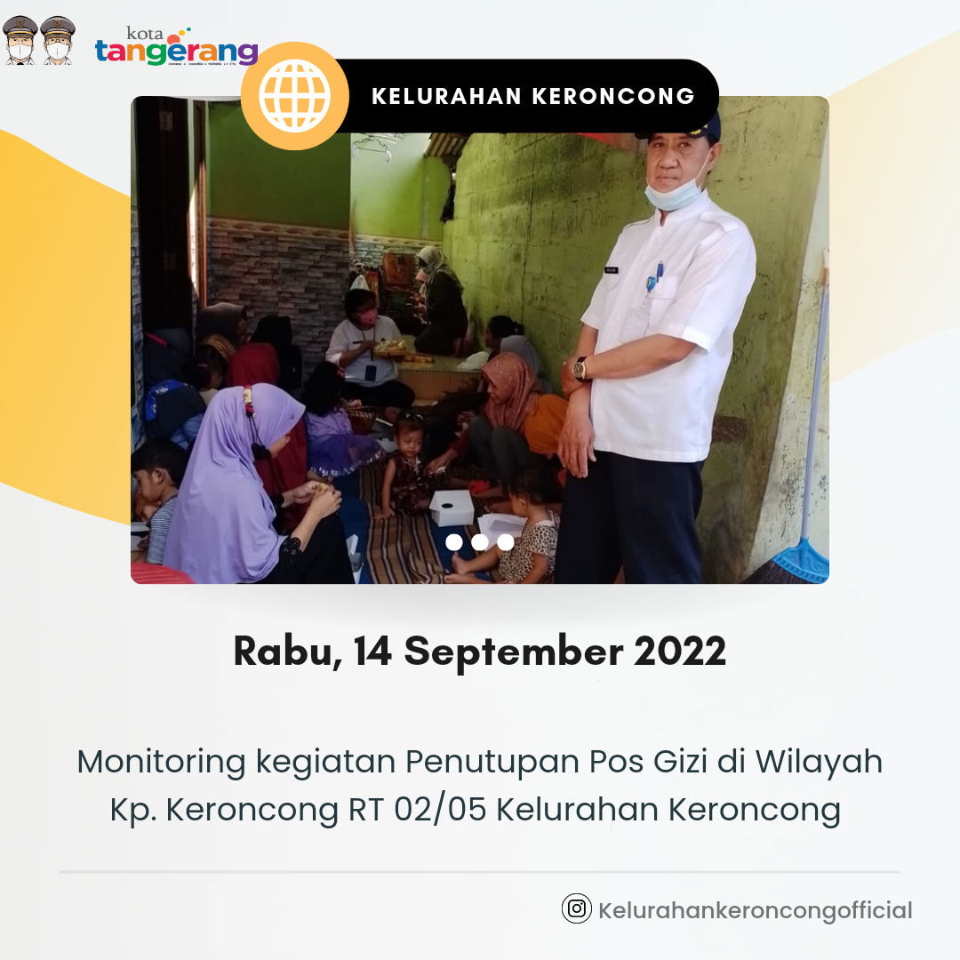 Monitoring Kegiatan Penutupan Pos Gizi