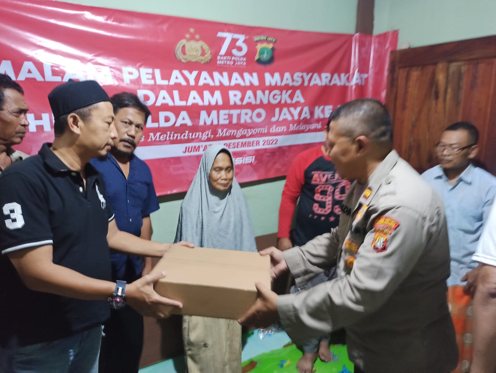 Menghadiri Acara Malam Pelayanan Masyarakat dalam Rangka HUT KAPOLDA Metro Jaya yang ke 73 di Kp Keboncau RW 008