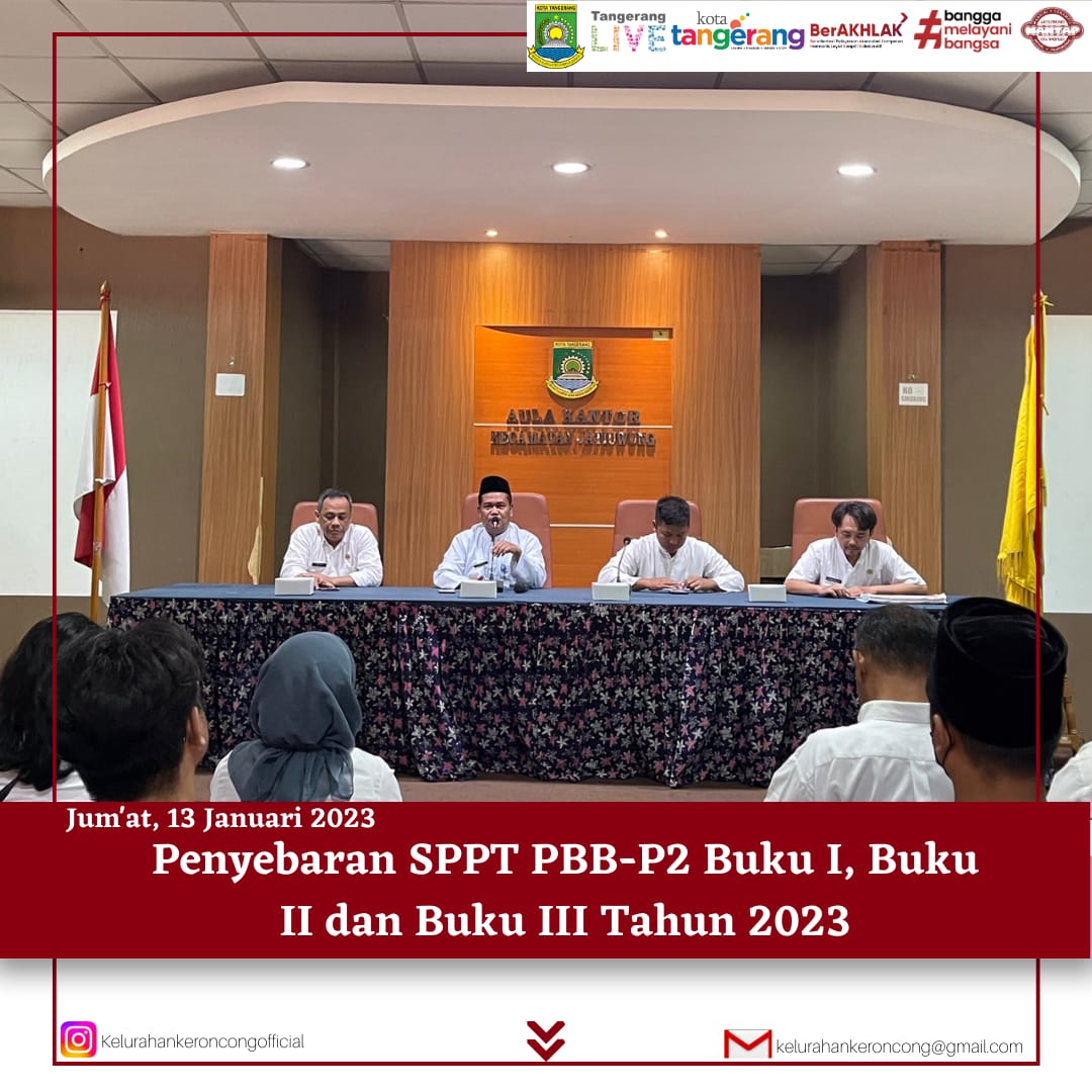 Penyebaran SPPT PBB-P2 Buku I, Buku II dan Buku III Tahun 2023