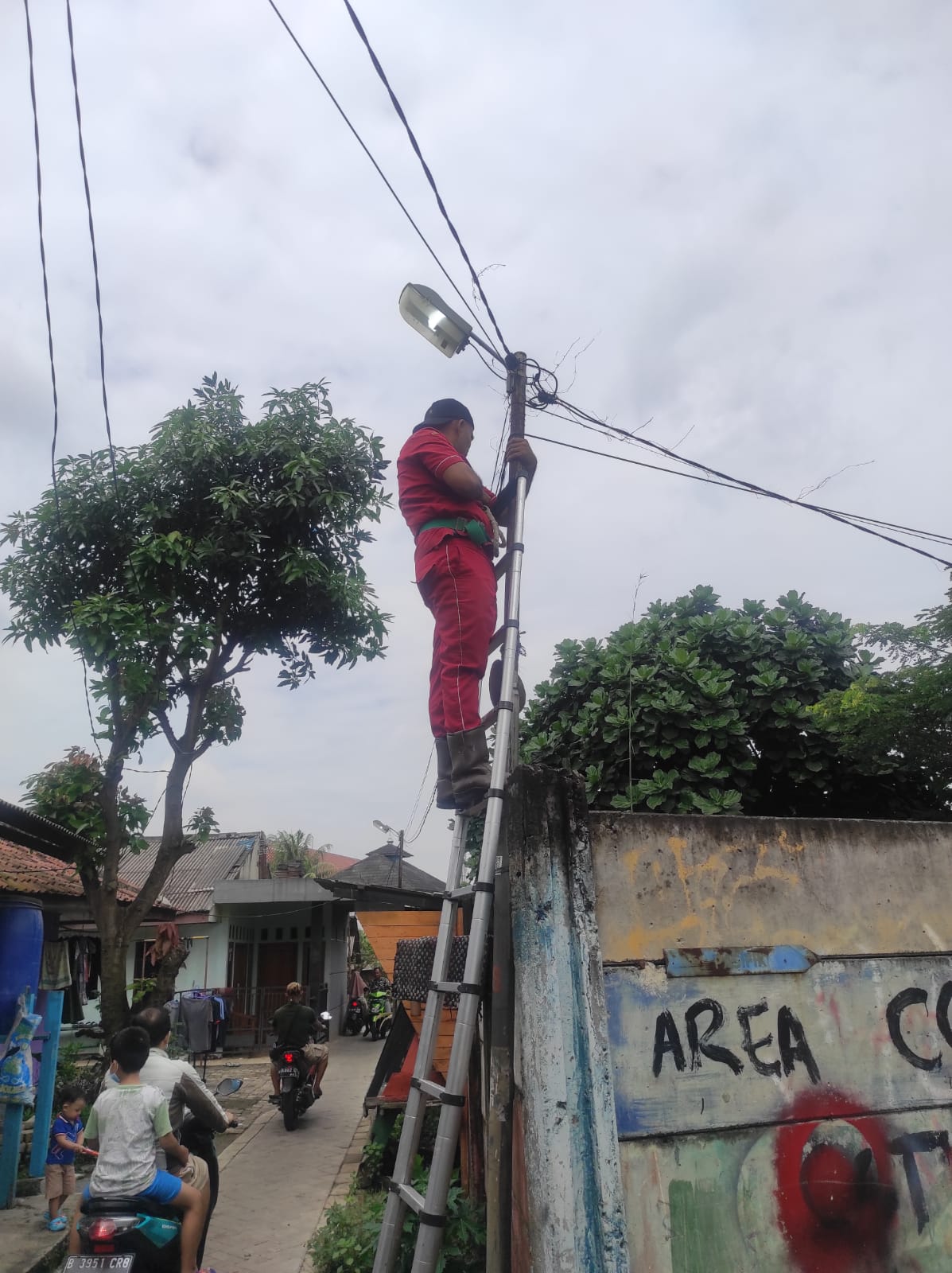 Monitoring Perbaikan PJU di RW. 007