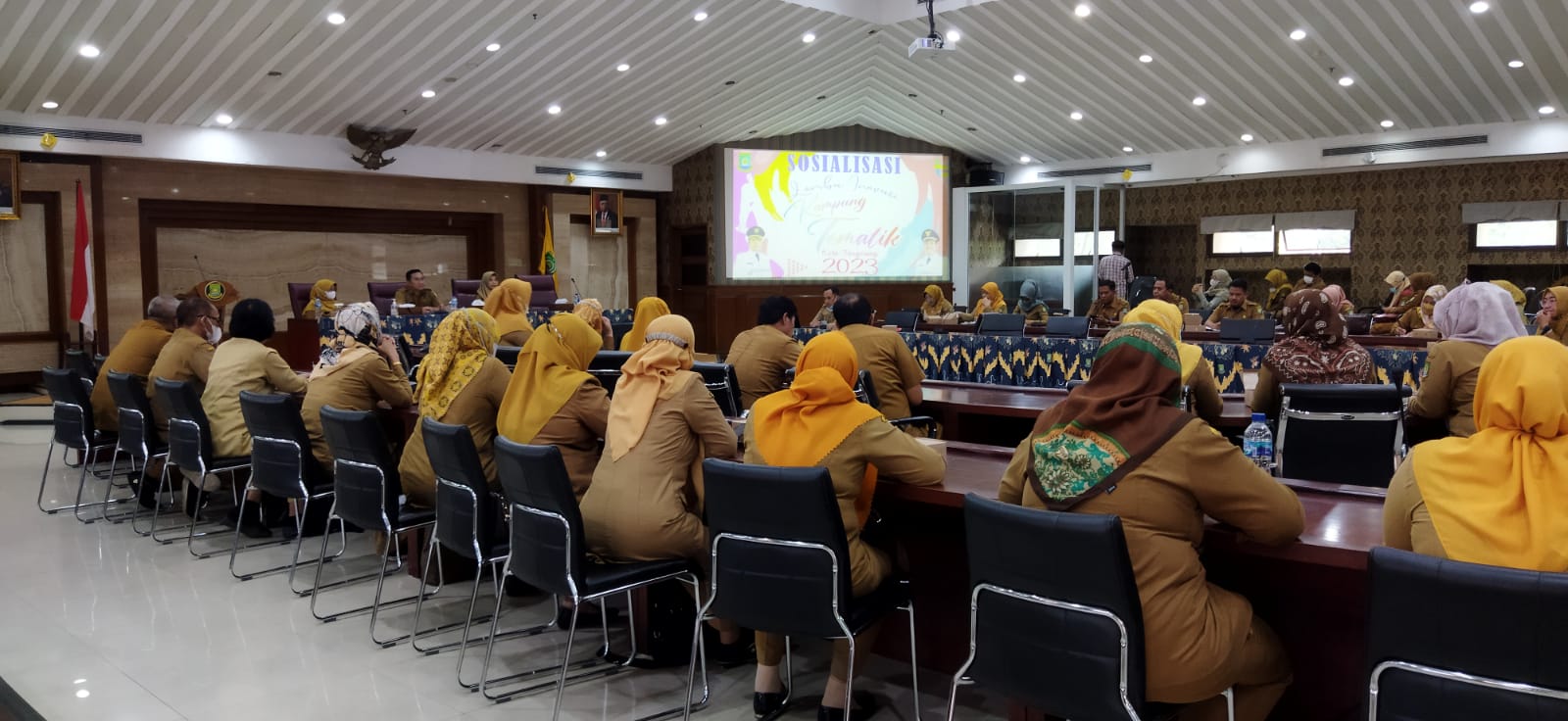 Menghadiri Sosialisasi Lomba Inovasi Kampung Tematik di PUSPEM Kota Tangerang