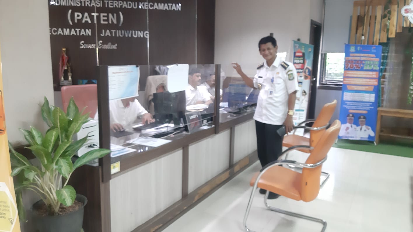 Monitoring Giat Pelayanan di Kecamatan Jatiuwung pasca libur hari raya Idul Fitri 1444 H