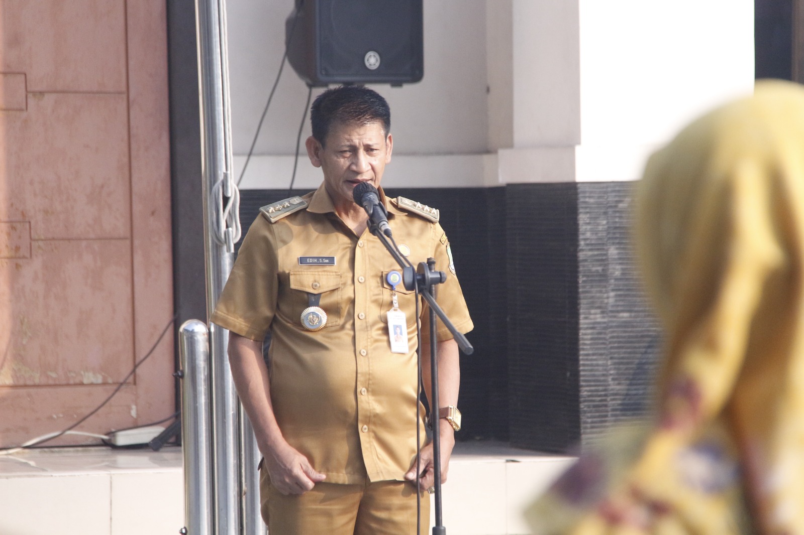 Giat Apel Senin Pagi Pegawai Kecamatan Jatiuwung