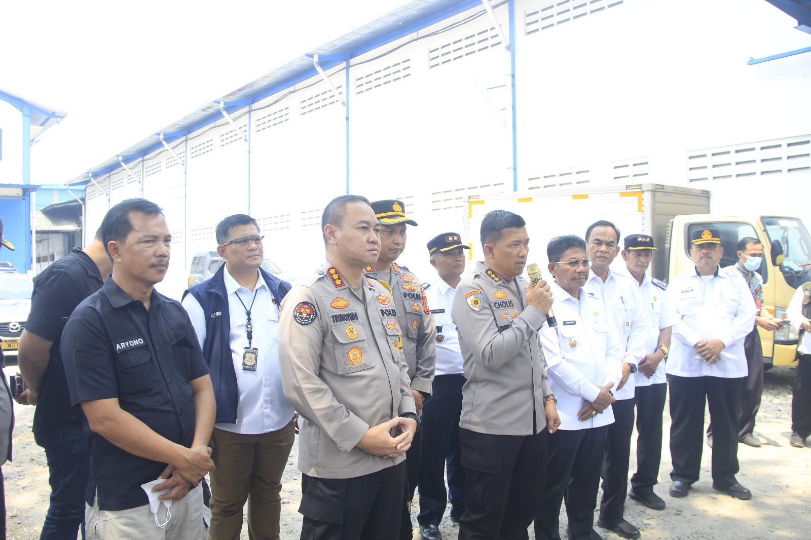 Pengecekan polusi udara di perusahaan yang berlokasi di wilayah industri Kelurahan Pasir Jaya