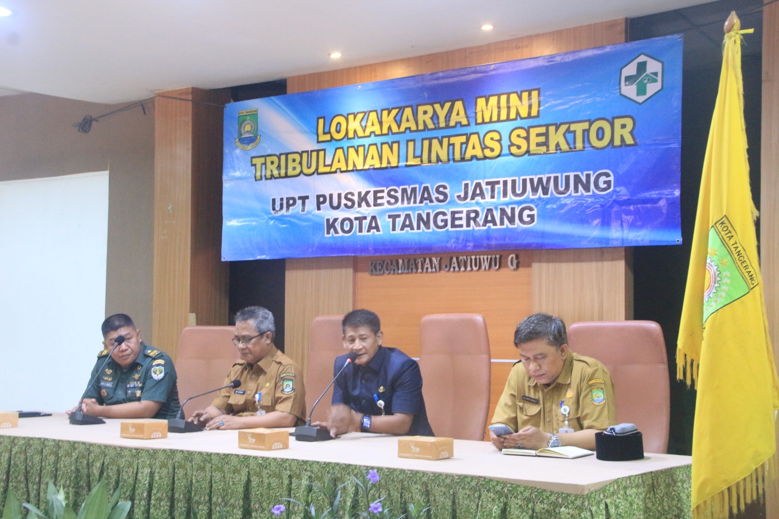 Camat Jatiuwung buka kegiatan Lokakarya Mini Tribulanan Lintas Sektor UPT Puskesmas Jatiuwung