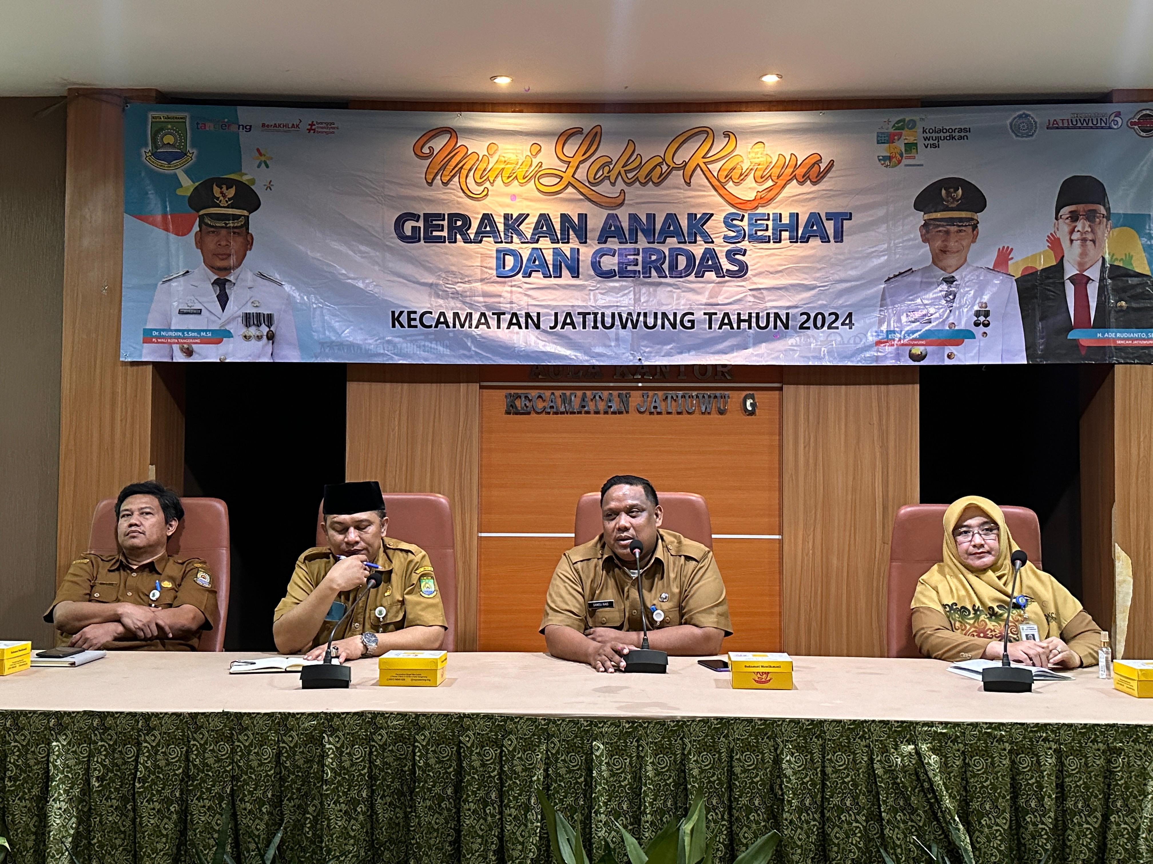 Kegiatan mini lokakarya gerakan anak sehat dan cerdas dalam rangka percepatan penurunan stunting dari DP3AP2KB Kota Tangerang