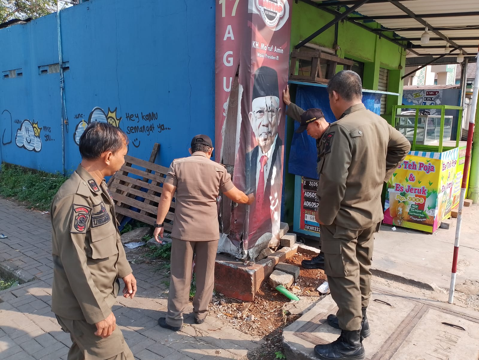 Giat Trantib Kecamatan Jatiuwung melaksanakan monitoring wilayah