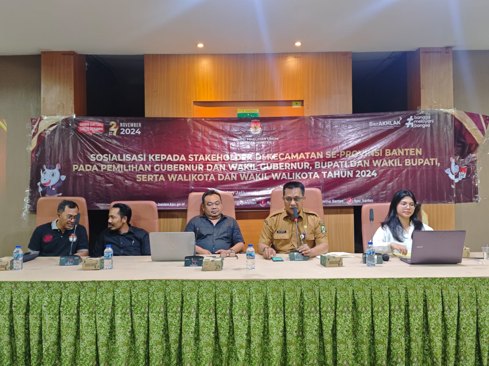 Giat sosialisasi kepada stakeholder di Kecamatan se-provinsi Banten pada pemilihan Gubernur, Bupati dan Walikota tahun 2024